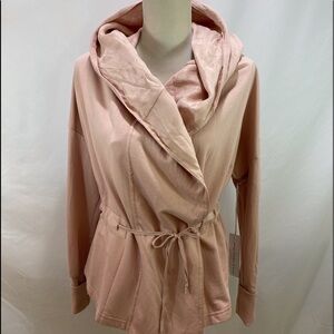 Young Fabulous & Broke Blush Pink Hooded Jacket